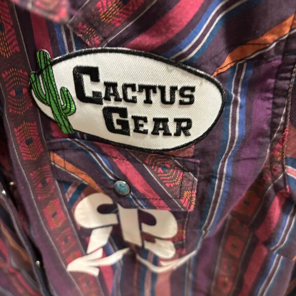 Wrangler Rodeo Contestant Shirt with sponsor patches etc - Picture 4 of 6